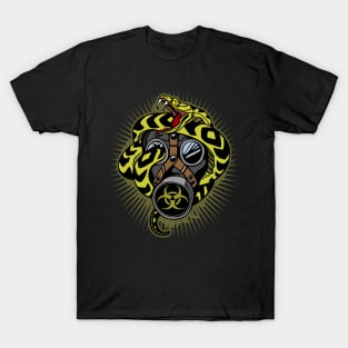 Gas Mask and Snake T-Shirt